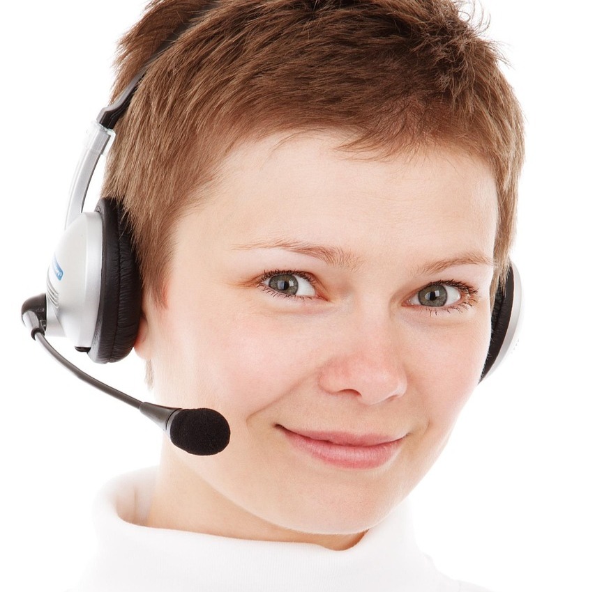 person wearing a headset