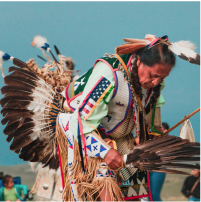 Native American in head dress